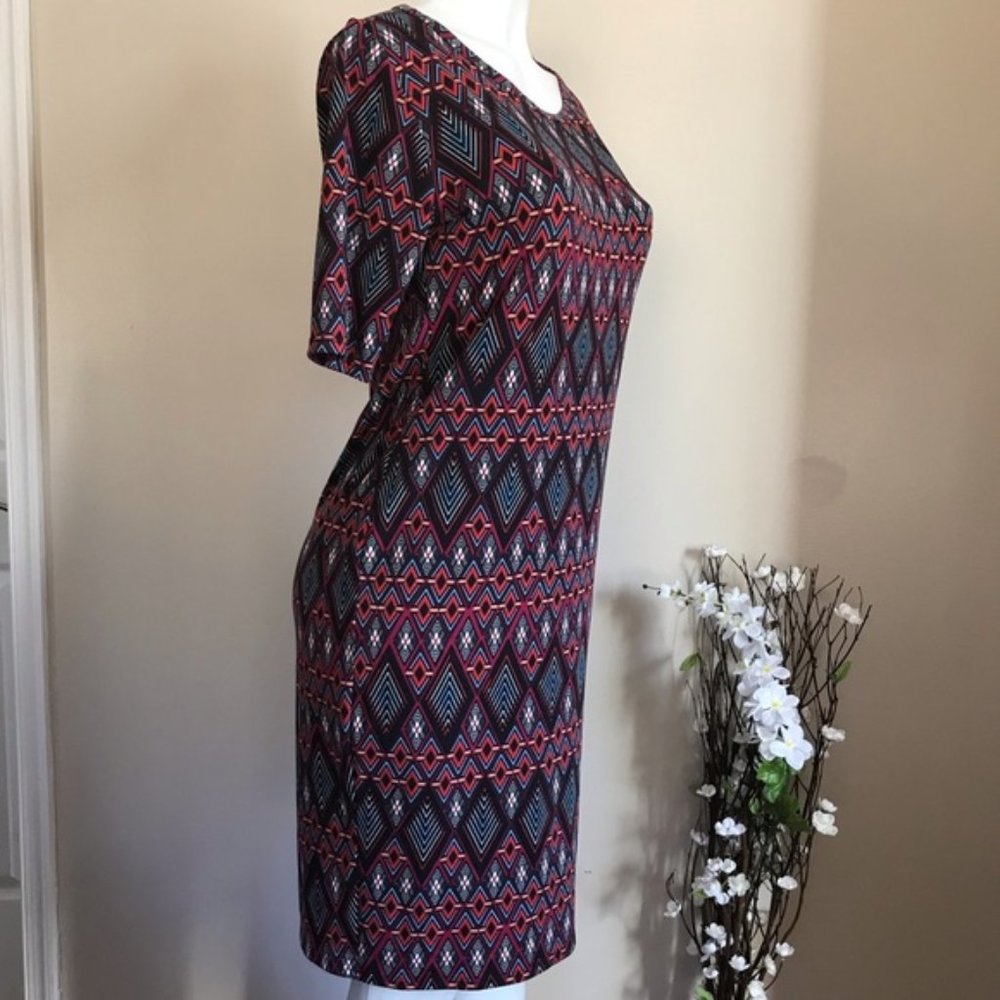 LULAROE  LARGE WOMEN'S MIDI DRESS